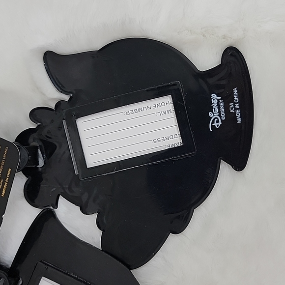 Disney Rubber Beauty & the Beast Mrs Potts & Chip Luggage Tag Set - Picture 6 of 7